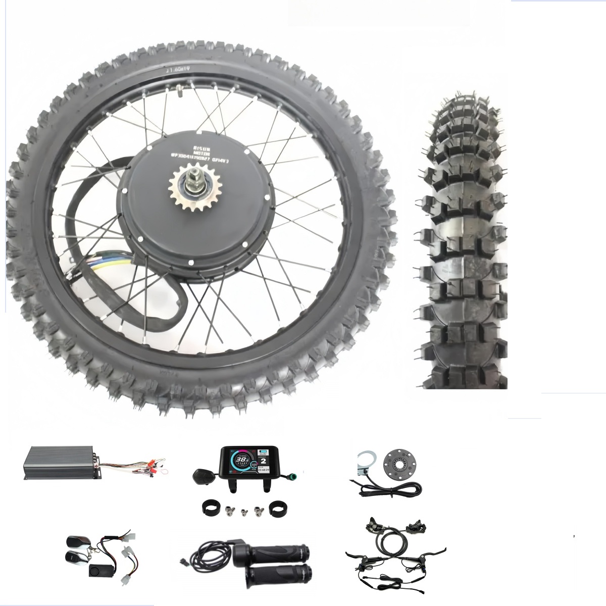 Ebike 48 V-72 V 3000-8000 W 17 - 72V 5000W Hub Motor Kit recensie en prijs